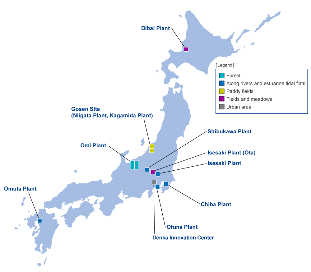 Sites conducting preliminary survey of natural environment