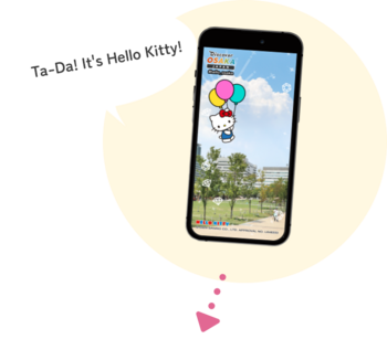 Hello Kitty appears!