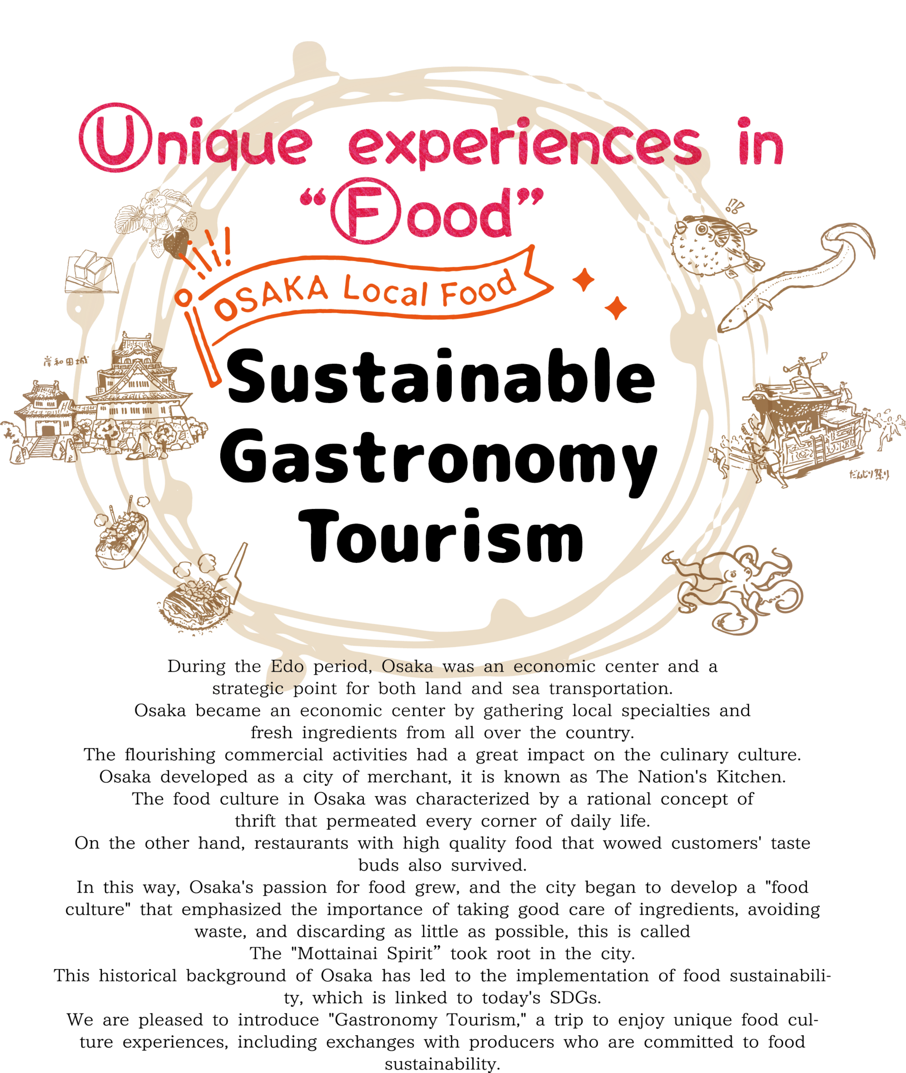 We offer unique food-related experiences! Sustainable Gastronomy Tourism
