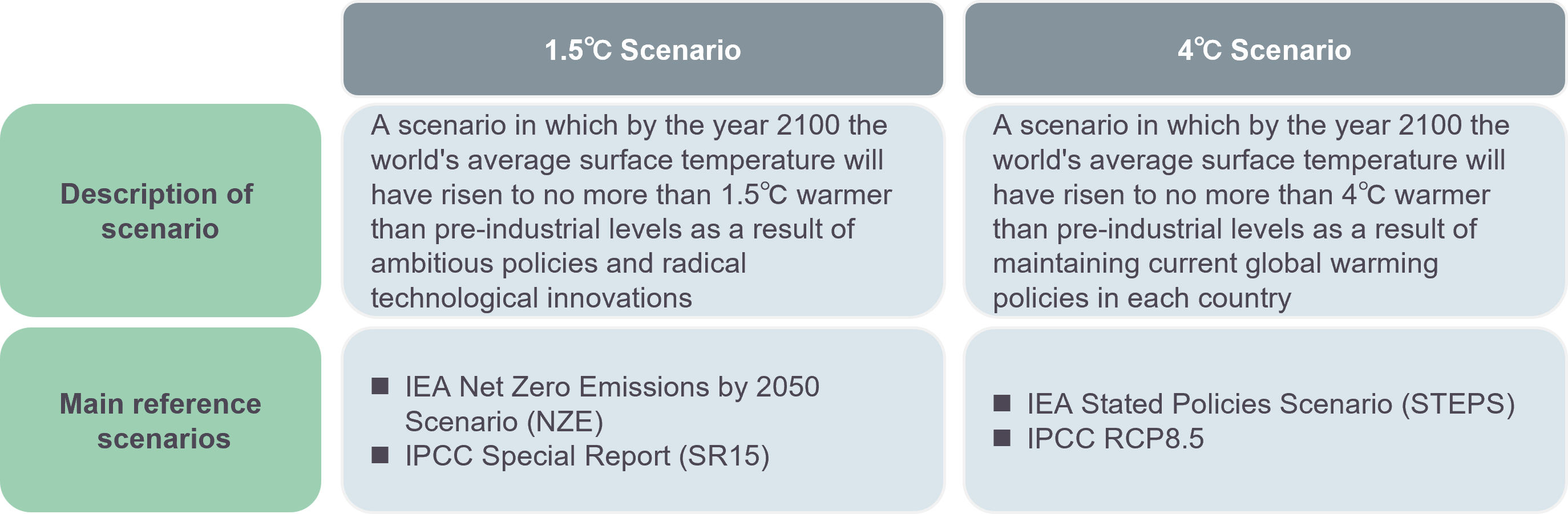 &nbsp;Identification of Risks and Opportunities posed by Climate Change